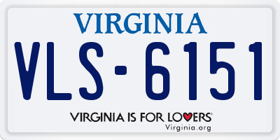 VA license plate VLS6151
