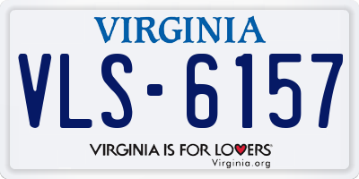 VA license plate VLS6157