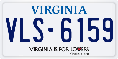 VA license plate VLS6159