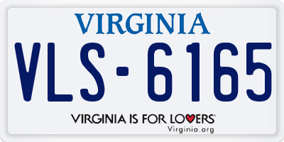 VA license plate VLS6165