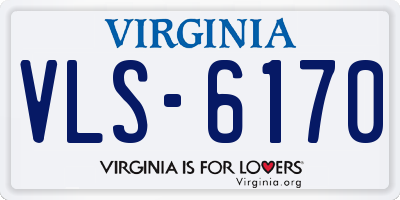 VA license plate VLS6170