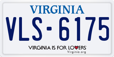 VA license plate VLS6175