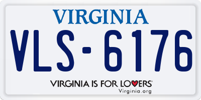 VA license plate VLS6176