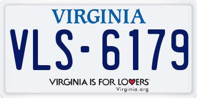 VA license plate VLS6179