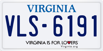 VA license plate VLS6191