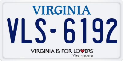 VA license plate VLS6192