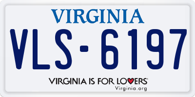 VA license plate VLS6197