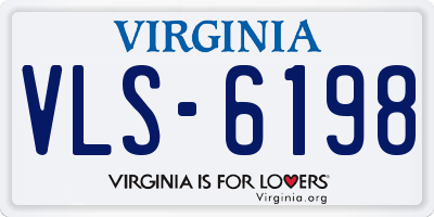 VA license plate VLS6198