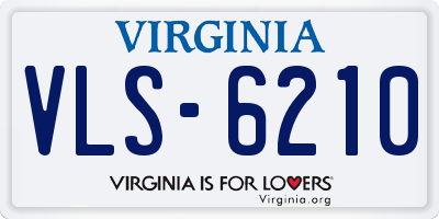 VA license plate VLS6210