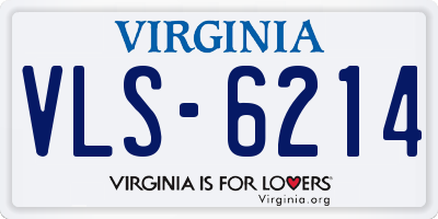 VA license plate VLS6214
