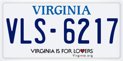 VA license plate VLS6217