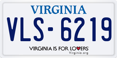 VA license plate VLS6219