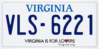 VA license plate VLS6221