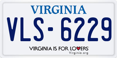 VA license plate VLS6229