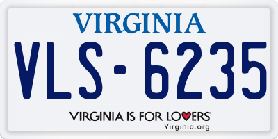 VA license plate VLS6235