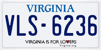 VA license plate VLS6236