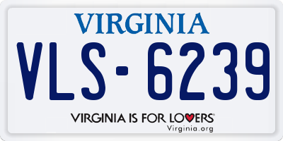 VA license plate VLS6239