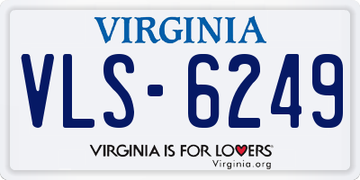 VA license plate VLS6249