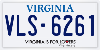 VA license plate VLS6261