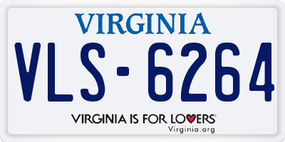 VA license plate VLS6264