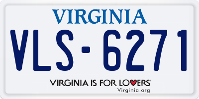 VA license plate VLS6271