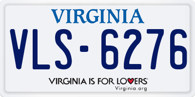 VA license plate VLS6276