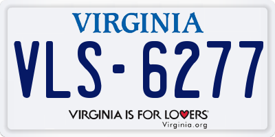 VA license plate VLS6277