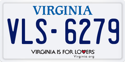 VA license plate VLS6279
