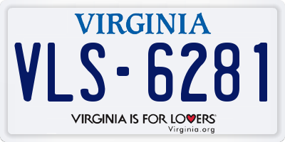 VA license plate VLS6281