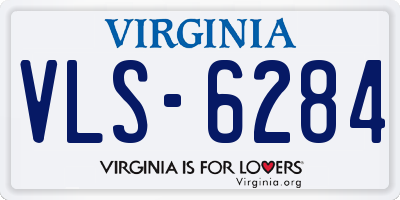 VA license plate VLS6284