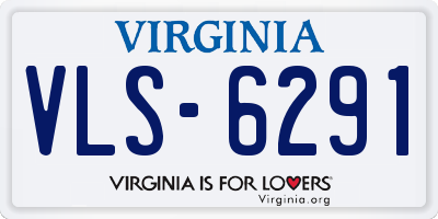 VA license plate VLS6291
