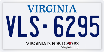 VA license plate VLS6295
