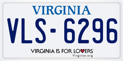 VA license plate VLS6296