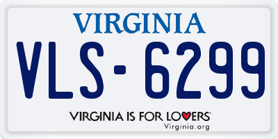 VA license plate VLS6299