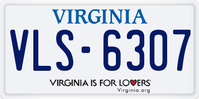 VA license plate VLS6307