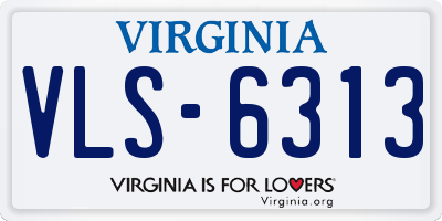 VA license plate VLS6313