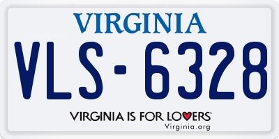 VA license plate VLS6328
