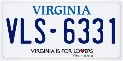 VA license plate VLS6331