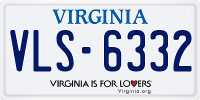 VA license plate VLS6332