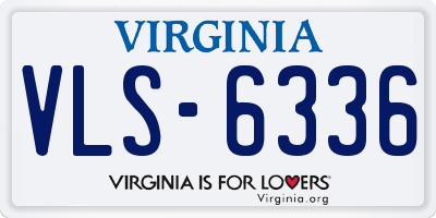 VA license plate VLS6336