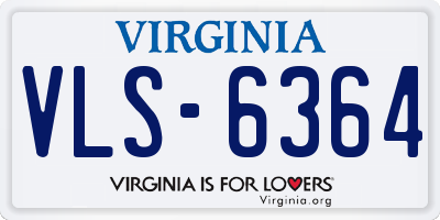 VA license plate VLS6364