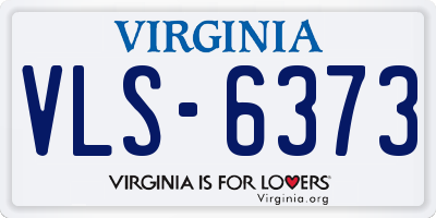 VA license plate VLS6373