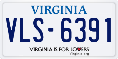 VA license plate VLS6391