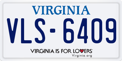 VA license plate VLS6409