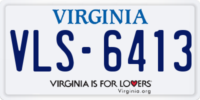 VA license plate VLS6413