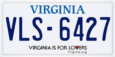 VA license plate VLS6427
