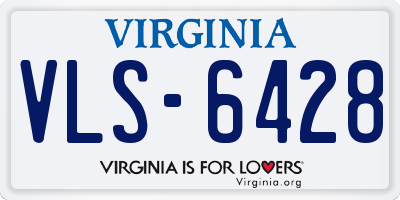 VA license plate VLS6428