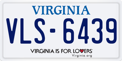 VA license plate VLS6439