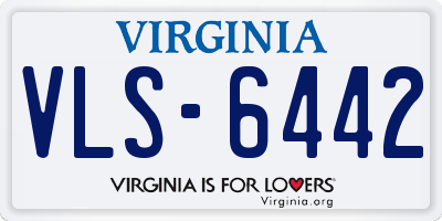 VA license plate VLS6442