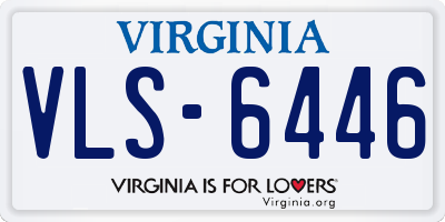 VA license plate VLS6446